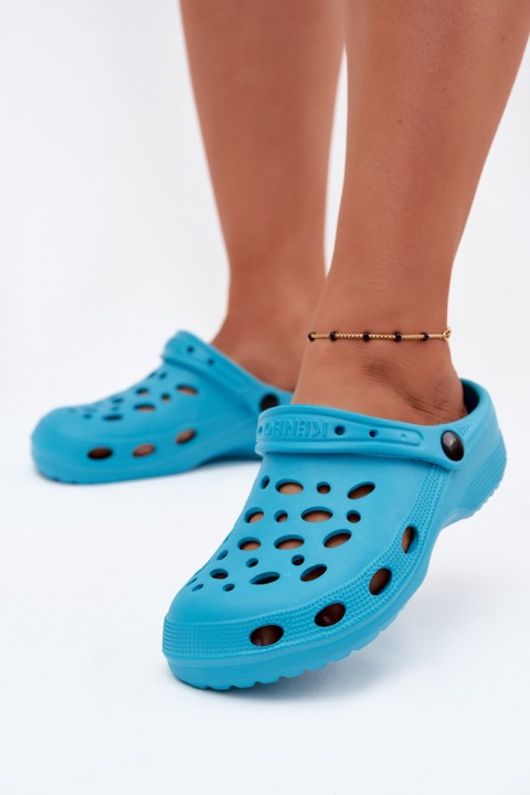Women's Foam Clog Slides Turquoise Parker