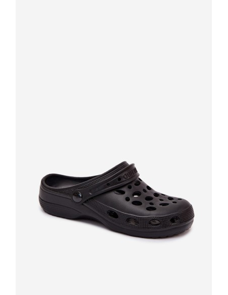 Women's Black Foam Clog Slides Parker