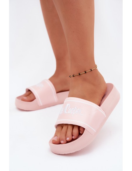 Women's Platform Slide Sandals Lee Cooper LCW-25-42-3532L Pink