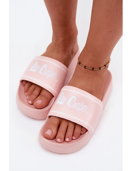 Women's Platform Slide Sandals Lee Cooper LCW-25-42-3532L Pink