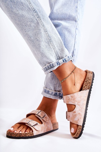 Women's Slides On Corck Rose Gold Vivio 2