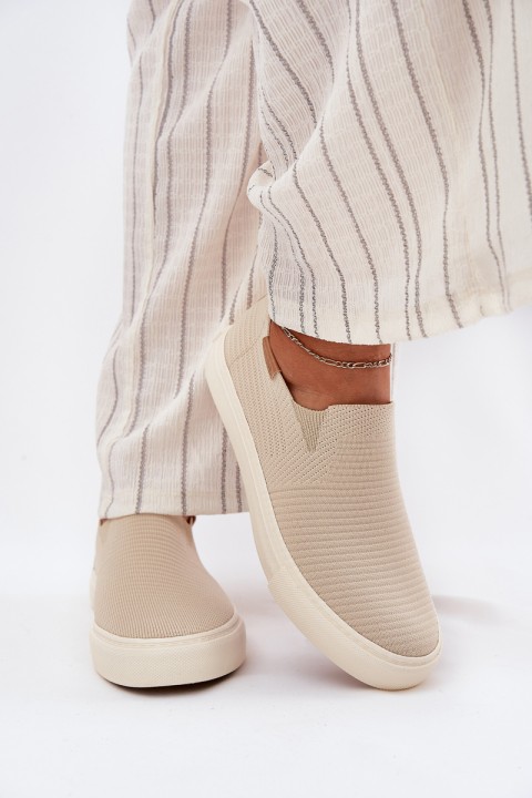 Women's Slip-On Sneakers Big Star RR274721 Beige