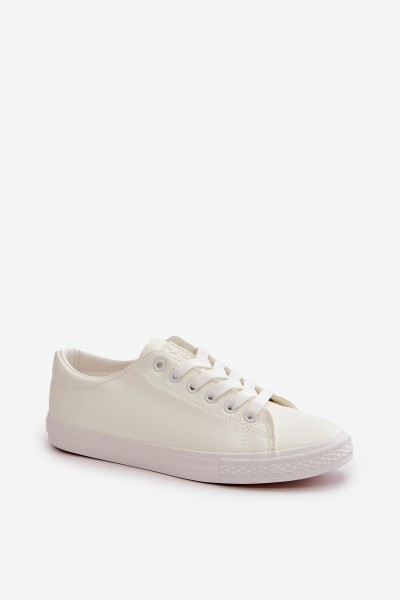 Women's Leather Lace-up Classic Sneakers White Misima 2