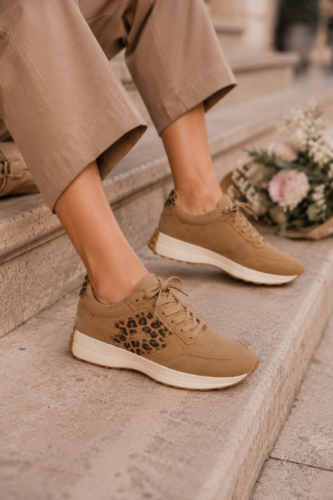 Women's Sneakers LOTTO 2401931U CALENTO Brown Leopard Print