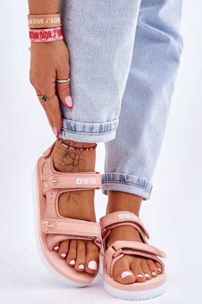 Women's Sport Platform Sandals Big Star LL274788 Pink