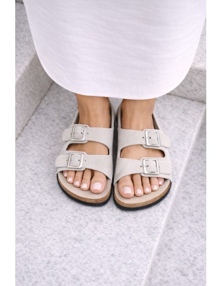 Women's Light Beige Slides Oliena
