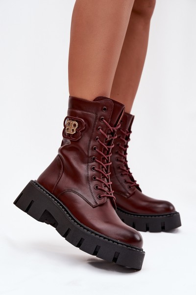 Insulated workery women's with ornament Bordeaux Melisse