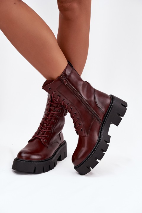 Insulated workery women's with ornament Bordeaux Melisse