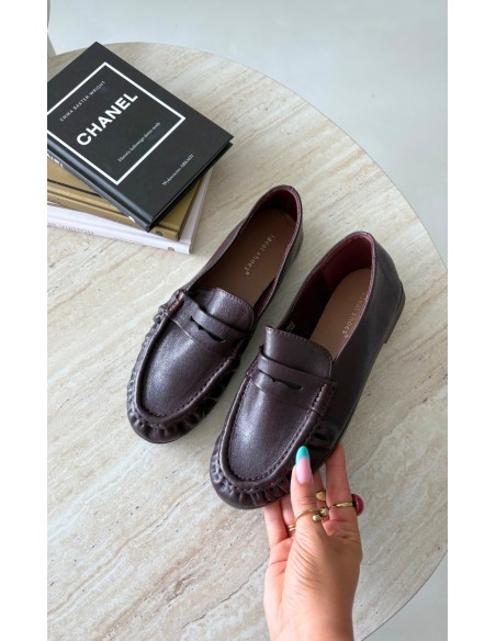 Women's Moccasins with Ruching Bordeaux Sabley