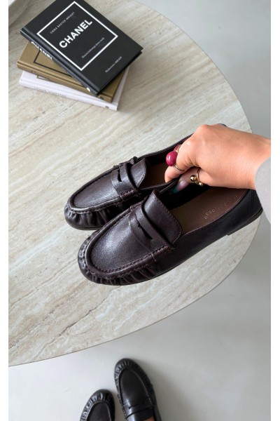 Women's Moccasins with Ruching Bordeaux Sabley 2