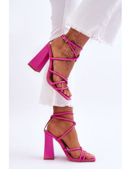 Fashionable High Heel Sandals Pink Josette