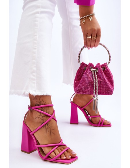 Fashionable High Heel Sandals Pink Josette