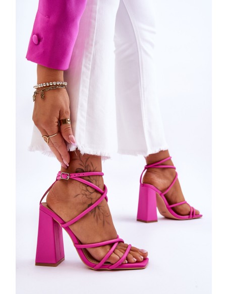 Fashionable High Heel Sandals Pink Josette