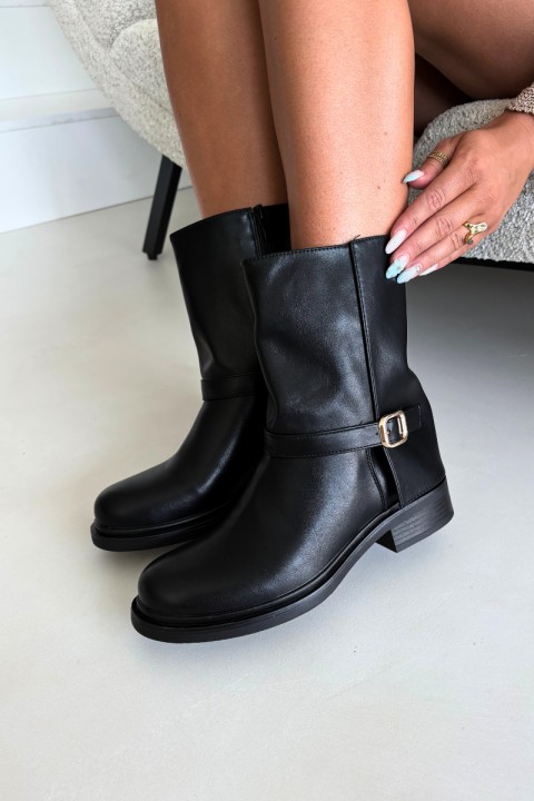 Women's Insulated Ankle Boots With Buckle Black Corley