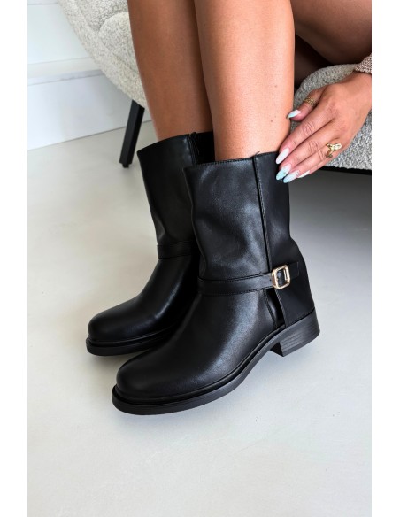Women's Insulated Ankle Boots With Buckle Black Corley