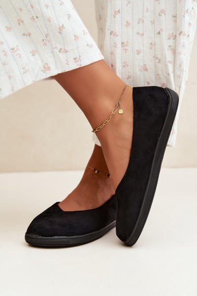 Women's Barefoot Black Ballerinas Hollin