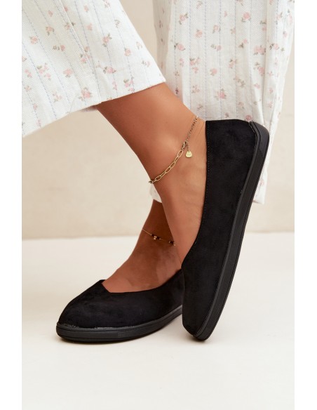 Women's Barefoot Black Ballerinas Hollin