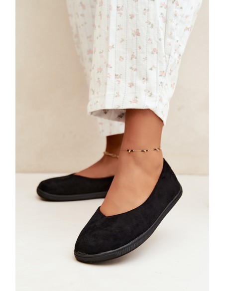 Women's Barefoot Black Ballerinas Hollin