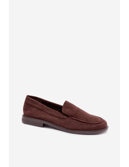 Women's Loafersy Mokasins from Eco Suede Chocolate Laisie
