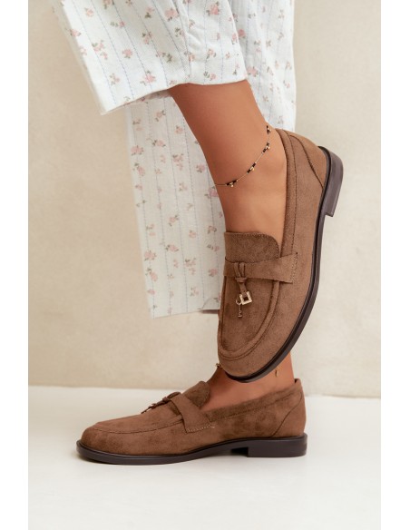 Women's Brown Eco Suede Moccasins Raylie