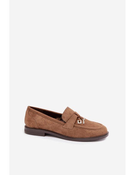Women's Brown Eco Suede Moccasins Raylie