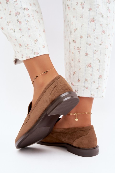 Women's Brown Eco Suede Moccasins Raylie