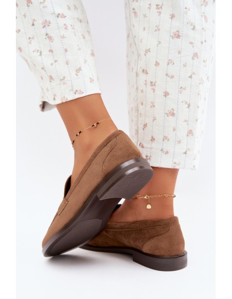 Women's Brown Eco Suede Moccasins Raylie