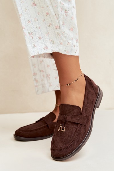 Women's Chocolate Eko Suede Moccasins Raylie