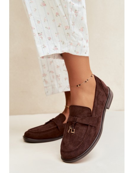 Women's Chocolate Eko Suede Moccasins Raylie