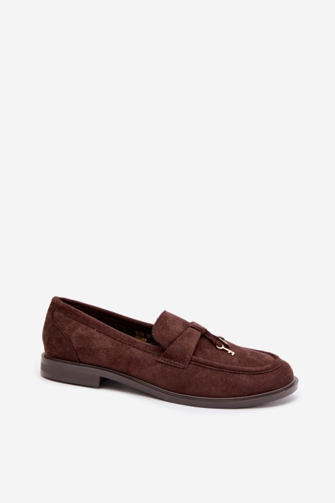 Women's Chocolate Eko Suede Moccasins Raylie