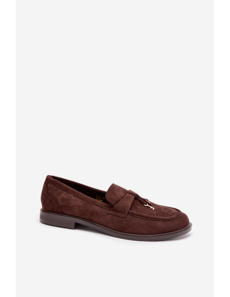 Women's Chocolate Eko Suede Moccasins Raylie