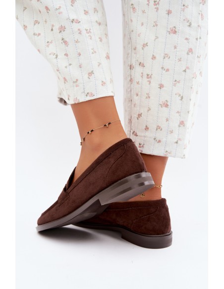 Women's Chocolate Eko Suede Moccasins Raylie