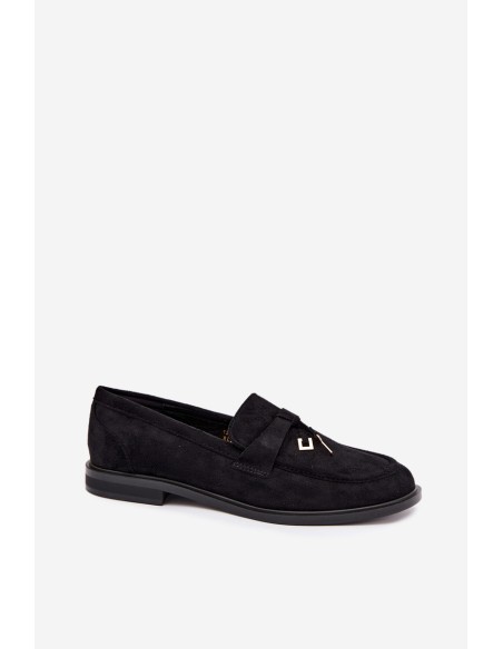Women's Black Eco Suede Moccasins Raylie