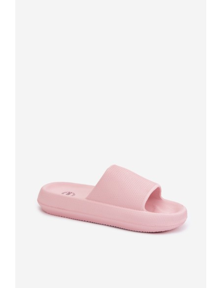 Women's Lightweight Foam Slides With Thick Sole Pink Querceria