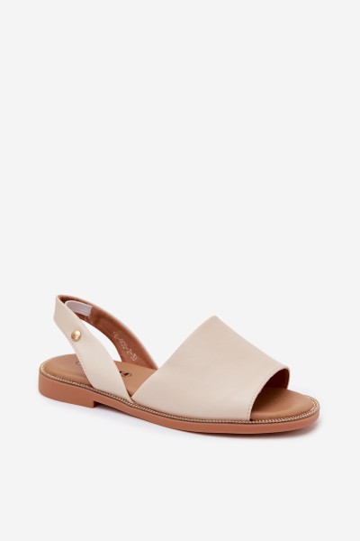 Women's Flat Beige Sandals Pollyanna 2