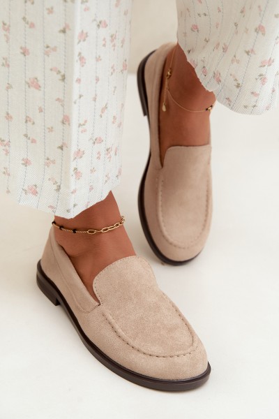 Women's Eco Suede Beige Loafers Laisie
