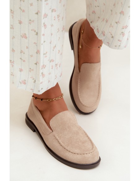 Women's Eco Suede Beige Loafers Laisie