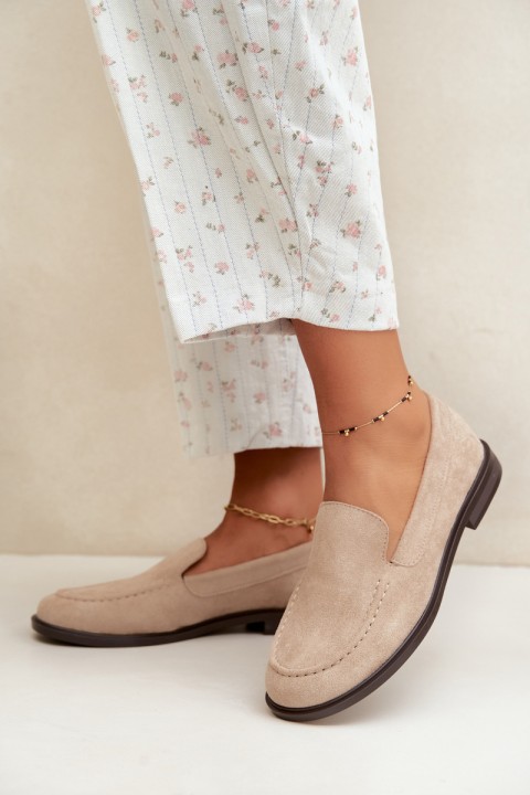 Women's Eco Suede Beige Loafers Laisie