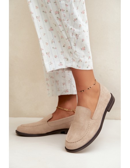 Women's Eco Suede Beige Loafers Laisie