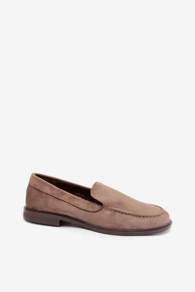 Women's Loafers from Eco Suede Taupe Laisie 2