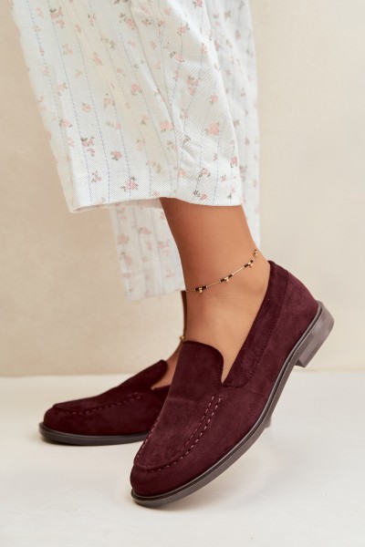 Women's Eco Suede Loafers Bordeaux Laisie