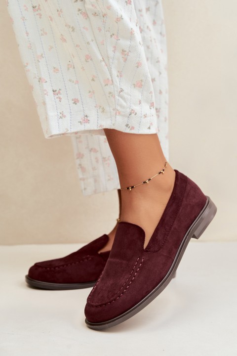 Women's Eco Suede Loafers Bordeaux Laisie