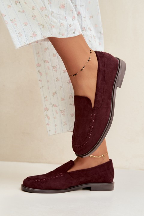 Women's Eco Suede Loafers Bordeaux Laisie