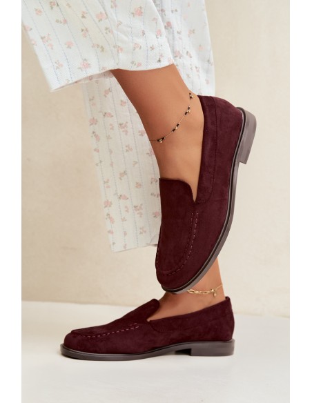 Women's Eco Suede Loafers Bordeaux Laisie