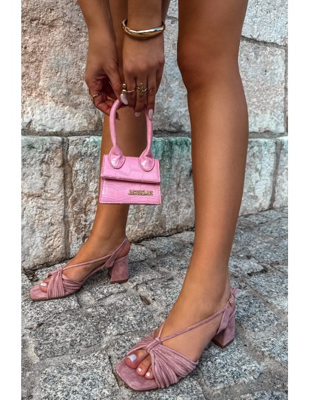 Women's Block Heel Sandals Dirty Pink Taffina