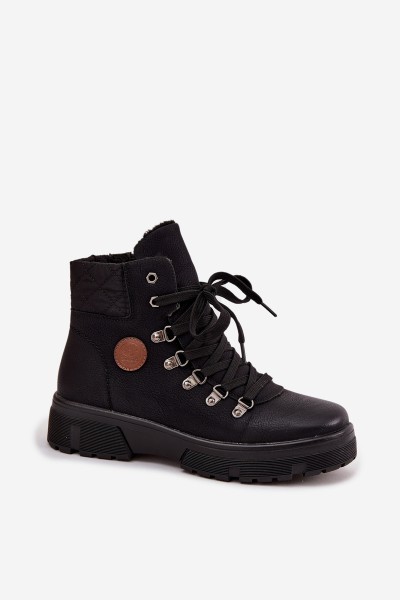 Insulated Women's Trappers on Platform Black Zaraine 2
