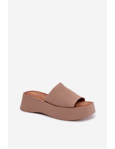 Women's Platform Sandals Dark Beige Liorisse