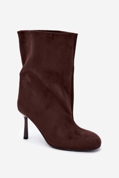 Women's High Heel Boots Slouchy Chocolate Penrose 2