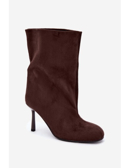 Women's High Heel Boots Slouchy Chocolate Penrose
