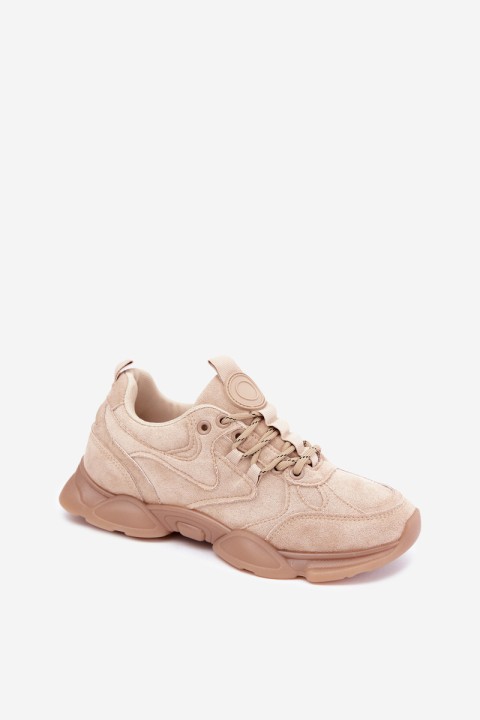 Women's Dark Beige Sneakers Shaley